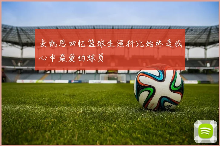 麦凯恩回忆篮球生涯科比始终是我心中最爱的球员